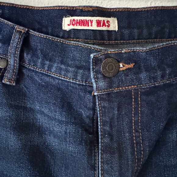 Johnny Was Jesse Floral Cactus Southwest Geometric Embroidered Bootcut Jeans 30 - Picture 6 of 16